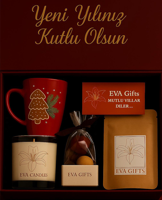 premium hediye paketi bordo kutu